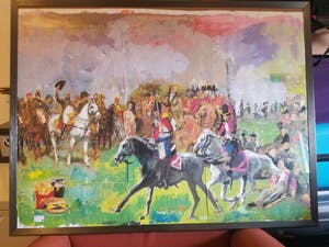 Peter Klashorst - orgineel Slag om Jolly Nude met Big Mac. kopen? Bied vanaf 195!