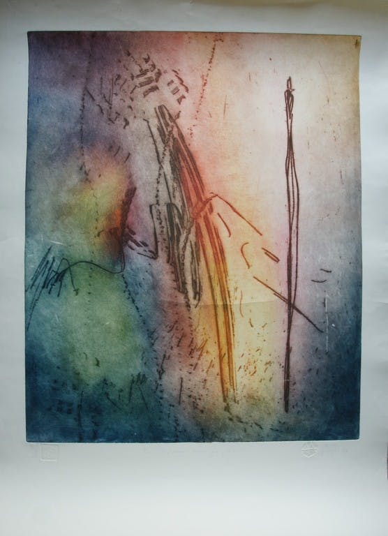 Ad Arma - Laatste x! Ad Arma - "De vrouw van je hart" - zeer grote ets - oplage: 70 ex. kopen? Bied vanaf 1!