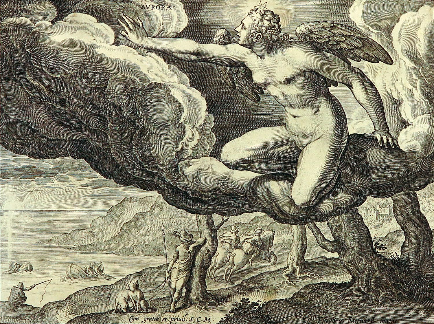 Johann Sadeler (II) - Gravure, Aurora kopen? Bied vanaf 1!