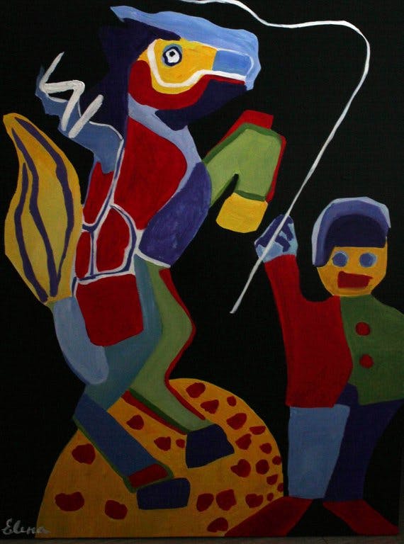 Elena Polyakova - Elena Polyakova: Acrylverf , Cobra art,cirkus kopen? Bied vanaf 1!