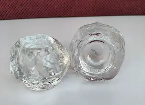 Kosta Boda - Twee theelichthouders "Snowball" kopen? Bied vanaf 1!