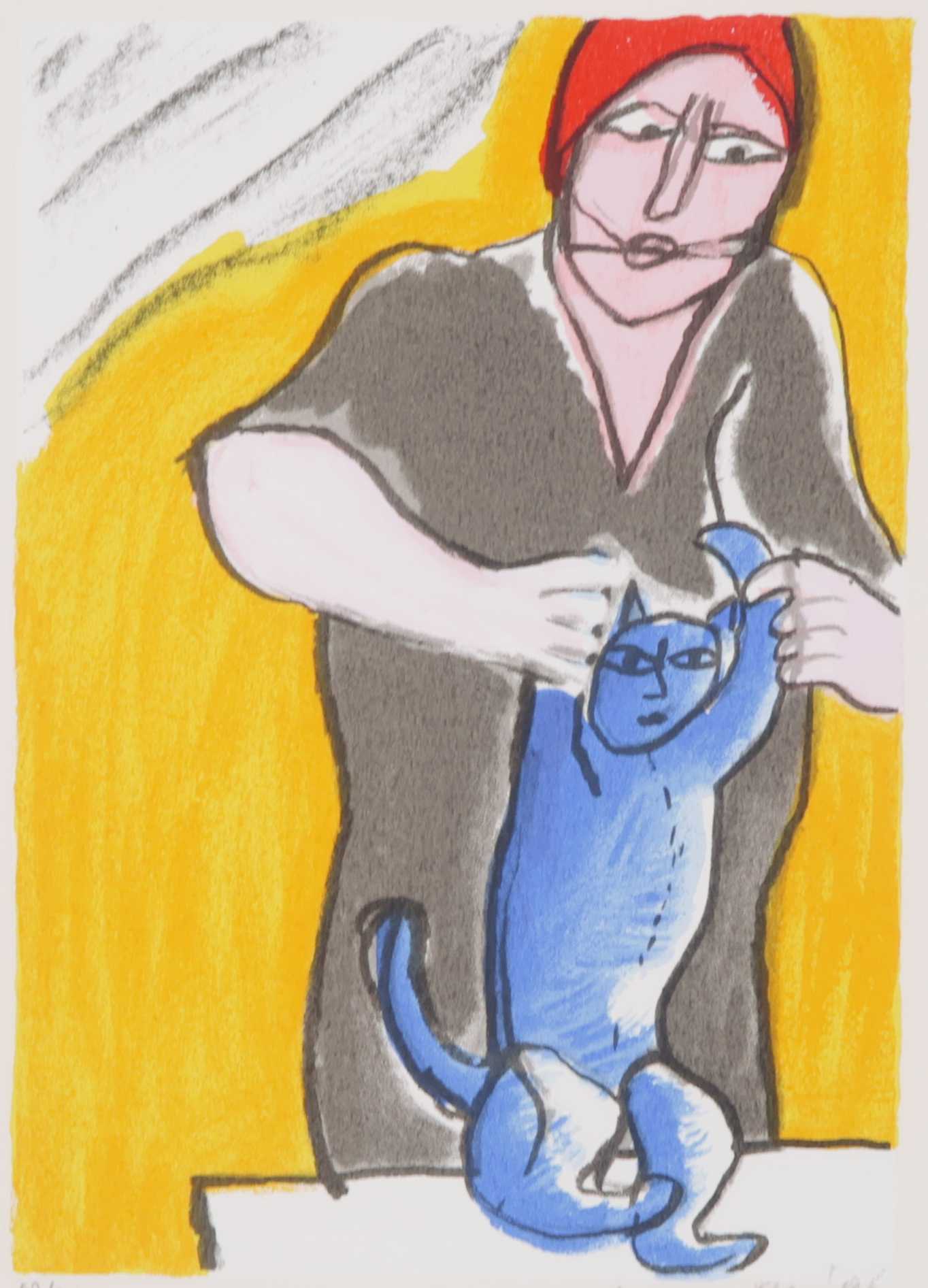 Corneille - Zeefdruk, Hommage a Jan Steen verkocht voor € 75!