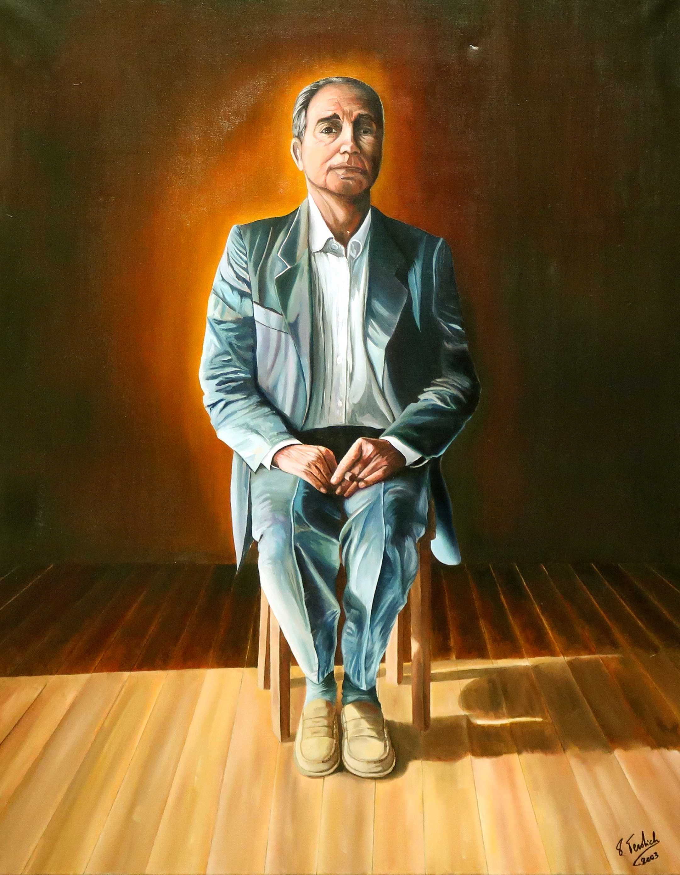 Paolo Terdich - Olieverf op doek, Attesa 1 - Ingelijst kopen? Bied vanaf 100!