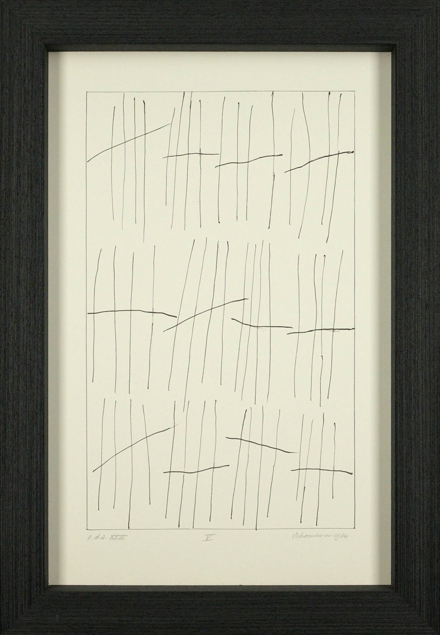 Jan Schoonhoven - Besonderes Werk : Offset Lithografie - épreuve d’artiste - hochwertig gerahmt kopen? Bied vanaf 1190!