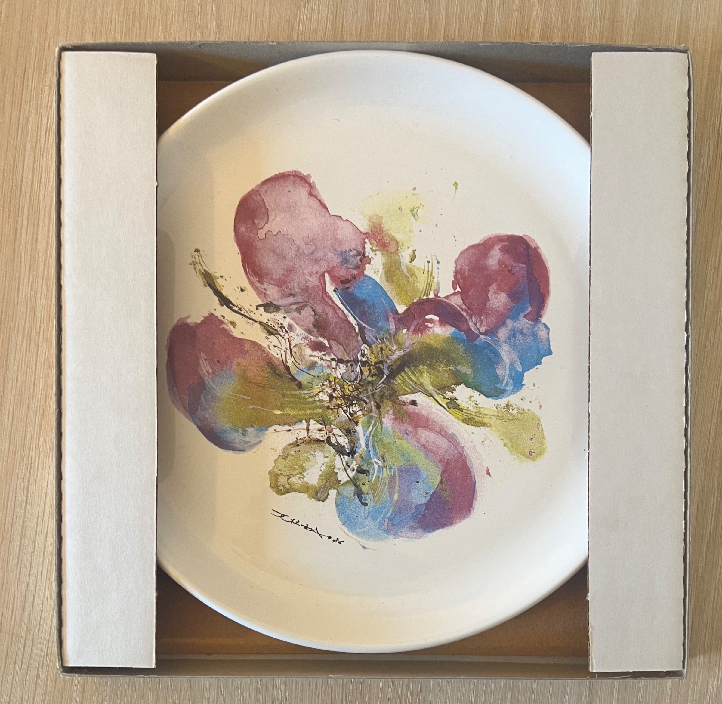 AcheterZao Wou-Ki - Bord "de Orchidee", 1986? Enchérissez de 250!