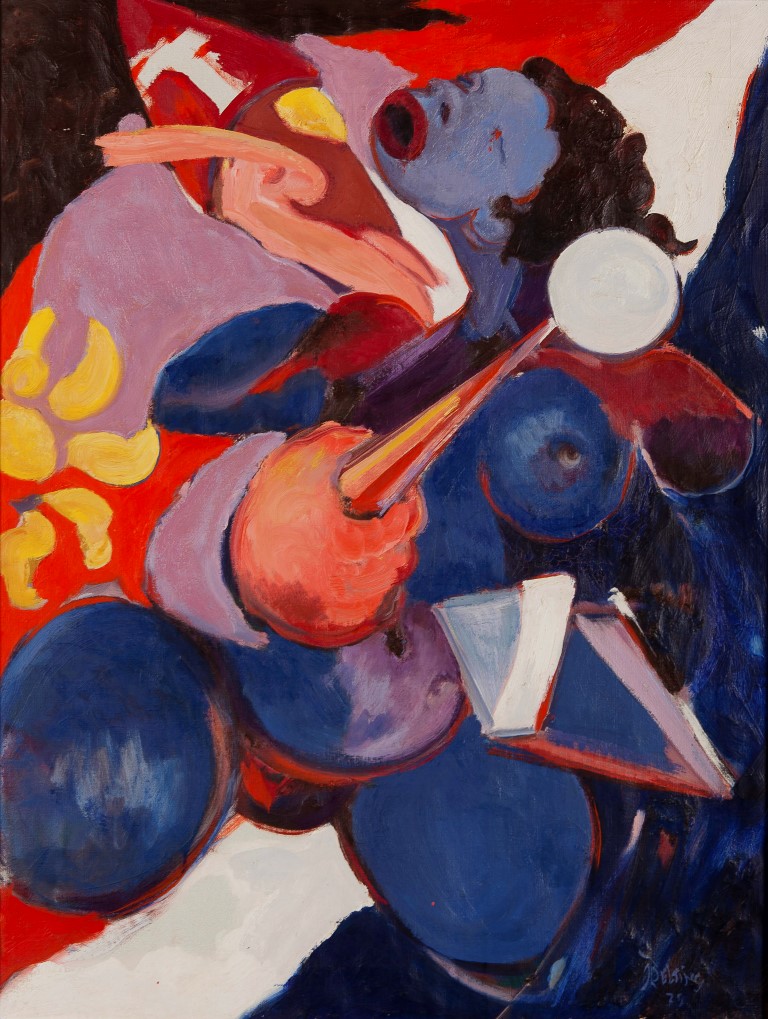 Quintus Jan Telting - Opus #790 - 1979 - Olieverf op doek - Amsterdam verkocht voor € 20!