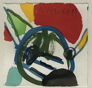 Jurjen de Haan - aquarel op papier - zonder titel - 1999 - gesigneerd kopen? Bied vanaf 80!