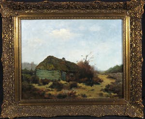 Martinus Josephus Nefkens - Olieverf op doek, Boerderij - Ingelijst kopen? Bied vanaf 100!