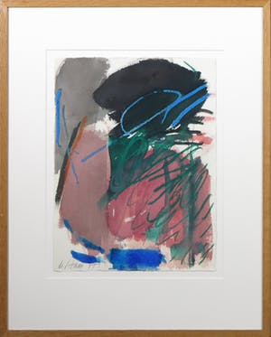 Jurjen de Haan - Gemengde techniek op papier, Zonder titel - Ingelijst kopen? Bied vanaf 60!