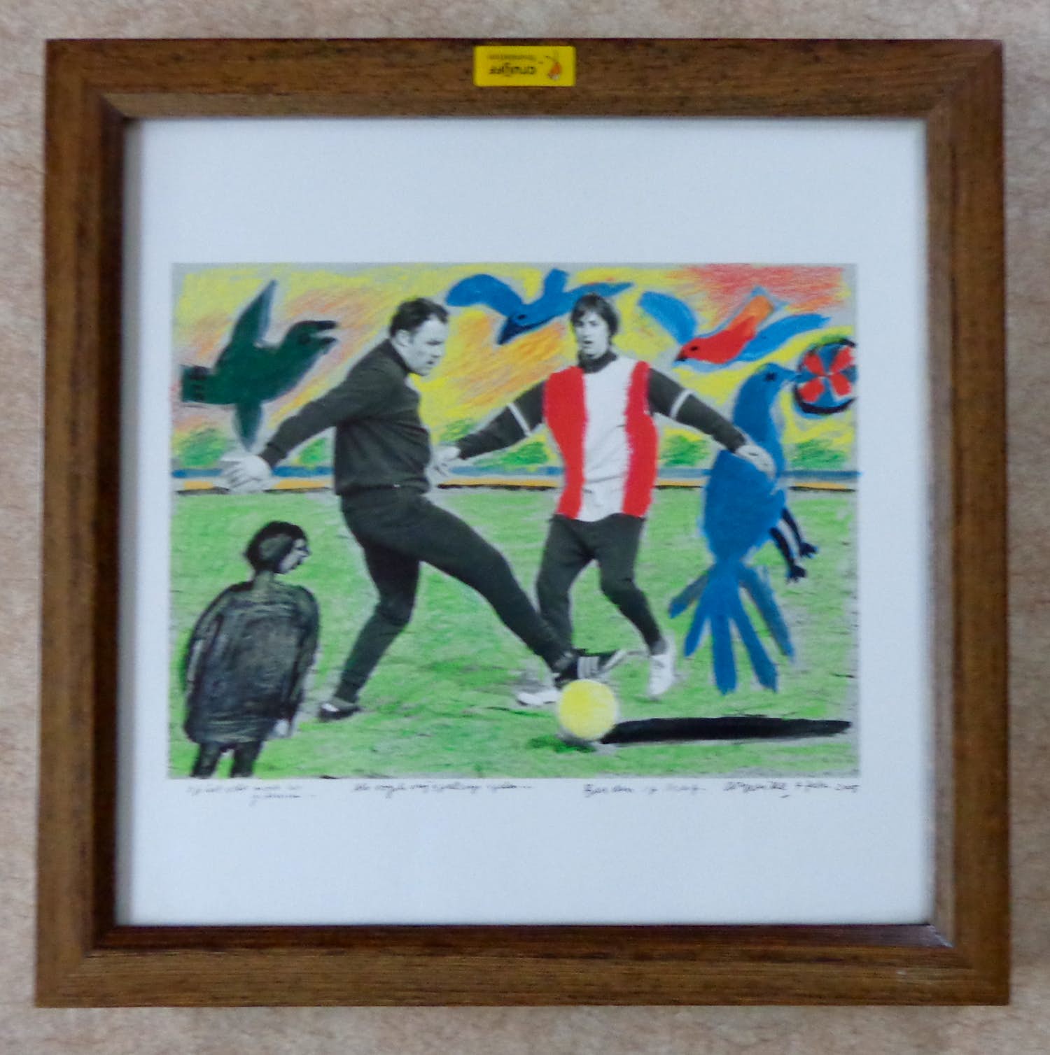 Corneille - JOHAN CRUIJFF / KIST MET 5 KLEURZEEFDRUKKEN / VERZAMELOBJECT / € 2.195 verkocht voor € 295!