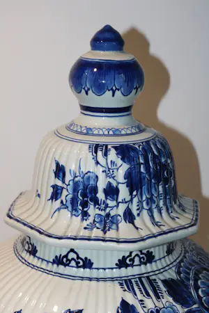 Porceleyne Fles - Royal Delft Dekselvaas kopen? Bied vanaf 150!