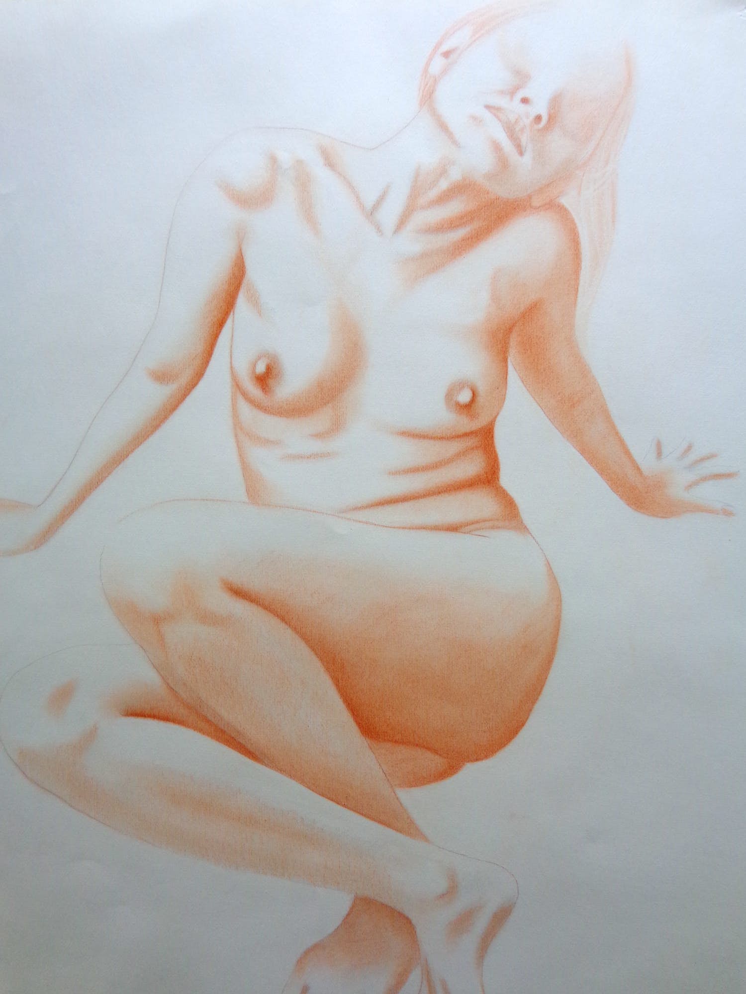 Bernard-Stephan Moldawan - NAAKTE VROUW / ORIGINEEL WERK / 65x50cm / SIG / 1978 kopen? Bied vanaf 25!