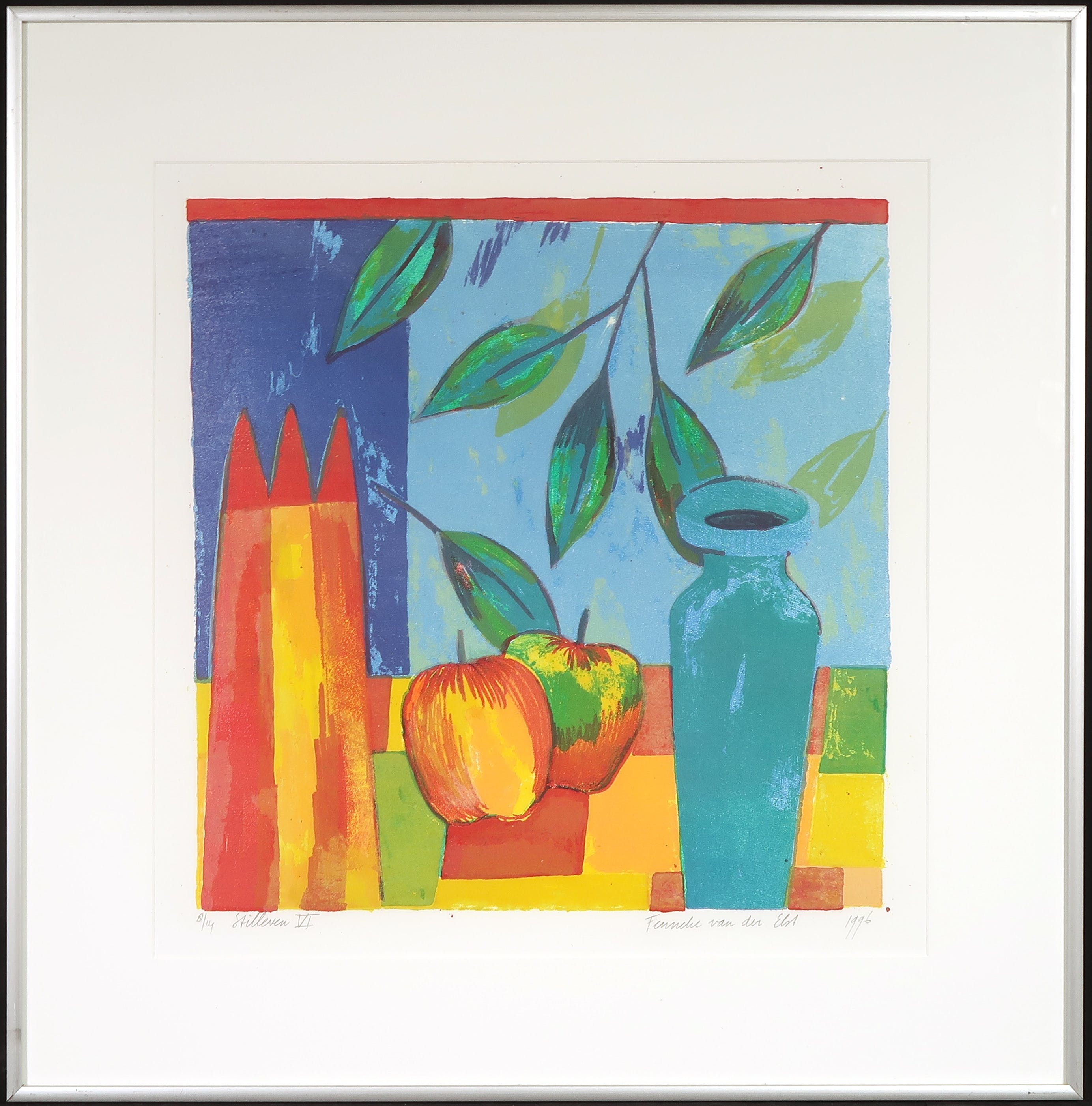Fenneke van der Elst - Litho, Stilleven VI - Ingelijst kopen? Bied vanaf 1!