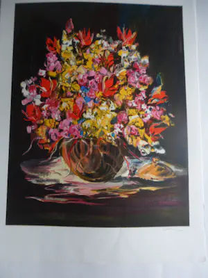 Herman Heuff - Litho. titel. "LES FLEURS MAGNIFIQUE ". kopen? Bied vanaf 35!