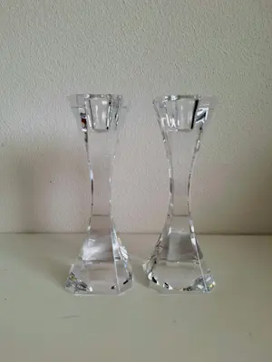 Villeroy en Boch - schitterende kristallen kaarsenstandaards (2) kopen? Bied vanaf 49!
