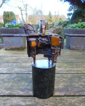 Eric Claus - de toernooiridder - prachtig patina! kopen? Bied vanaf 425!