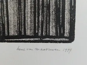 Henc van Maarseveen - 1999 - monochrome schuifdruk - "katernen vh denken" - gelimit oplage (190) kopen? Bied vanaf 43!