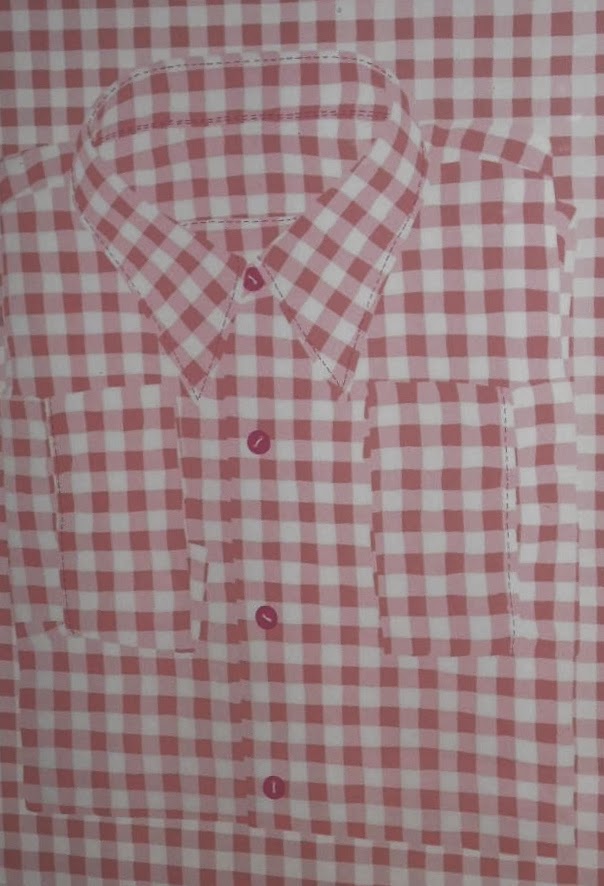 Har Sanders - Zeefdruk ''mijn nieuwe bloes'' uit 1973 verkocht voor € 110!