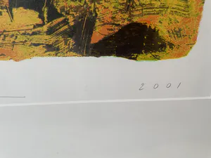 Jos Verwiel - Zeefdruk - (Kleur vlakken) - Zonder Titel II - Ingelijst (Groot) kopen? Bied vanaf 50!