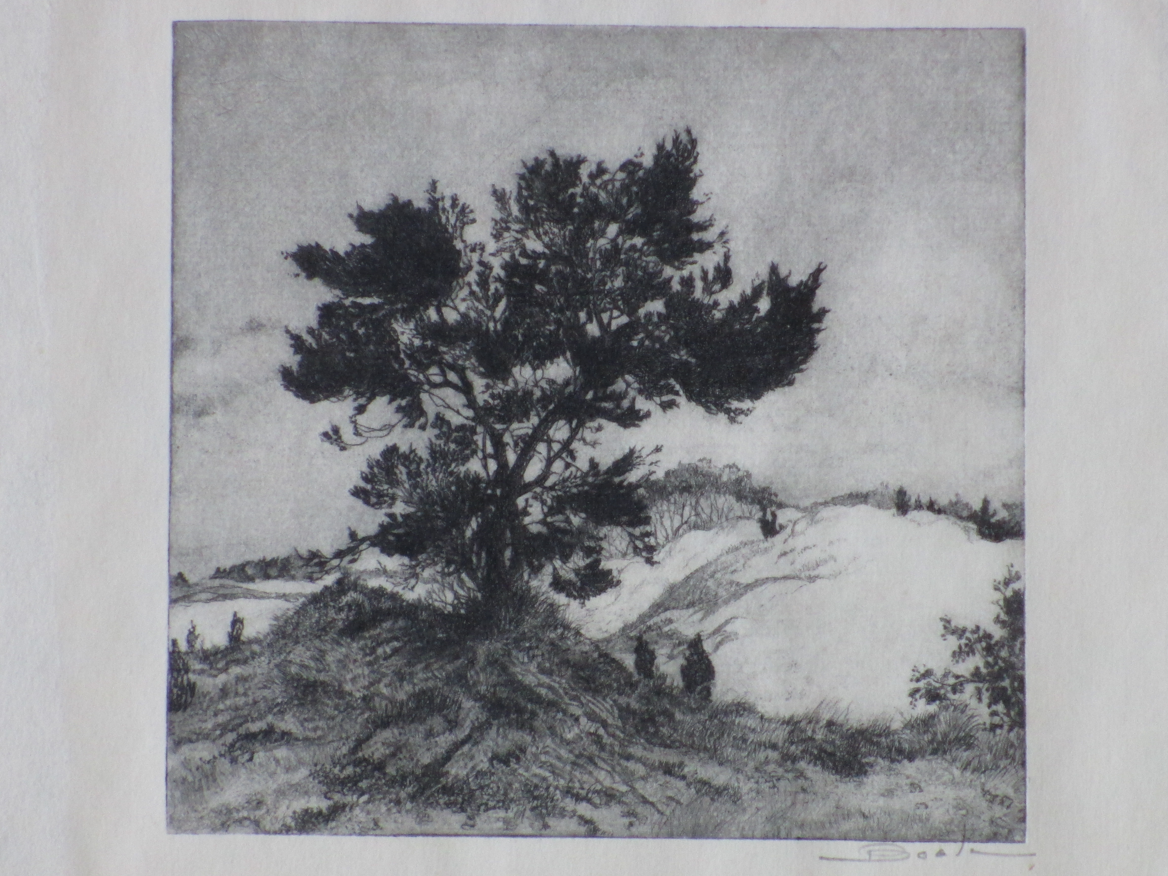 Dirk Boode - Duinlandschap - Litho kopen? Bied vanaf 1!