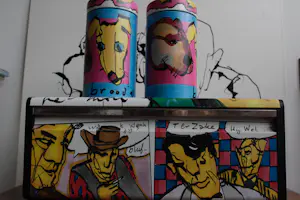 Herman Brood - Brabantia broodtrommel en 2 x Brabantiabeschuitbussen kopen? Bied vanaf 60!