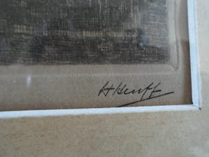 Herman Heuff - Ets - Stadsgezicht kopen? Bied vanaf 30!