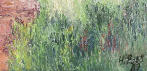 Harmen Klaas Post - Olieverf op paneel, Landschap met wiel - Ingelijst kaufen? Bieten Sie von 100!