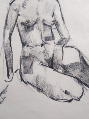 Niet of onleesbaar gesigneerd - Naakt Pastelkrijt. kopen? Bied vanaf 10!