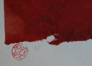 Maggy Voorsluys-Gomez - Collage en acrylverf , “Akashima” – ingelijst - 1992 kopen? Bied vanaf 50!