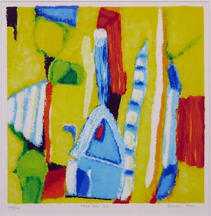 Saskia Bremer - Zeefdruk, New age b.3- Ingelijst kopen? Bied vanaf 1!