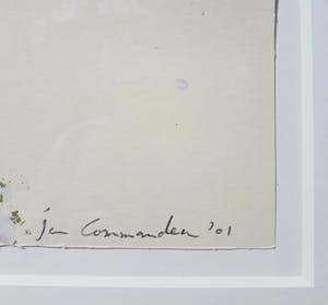 Jan Commandeur - Dordogne, gemengde techniek (mooi ingelijst, groot) kopen? Bied vanaf 295!