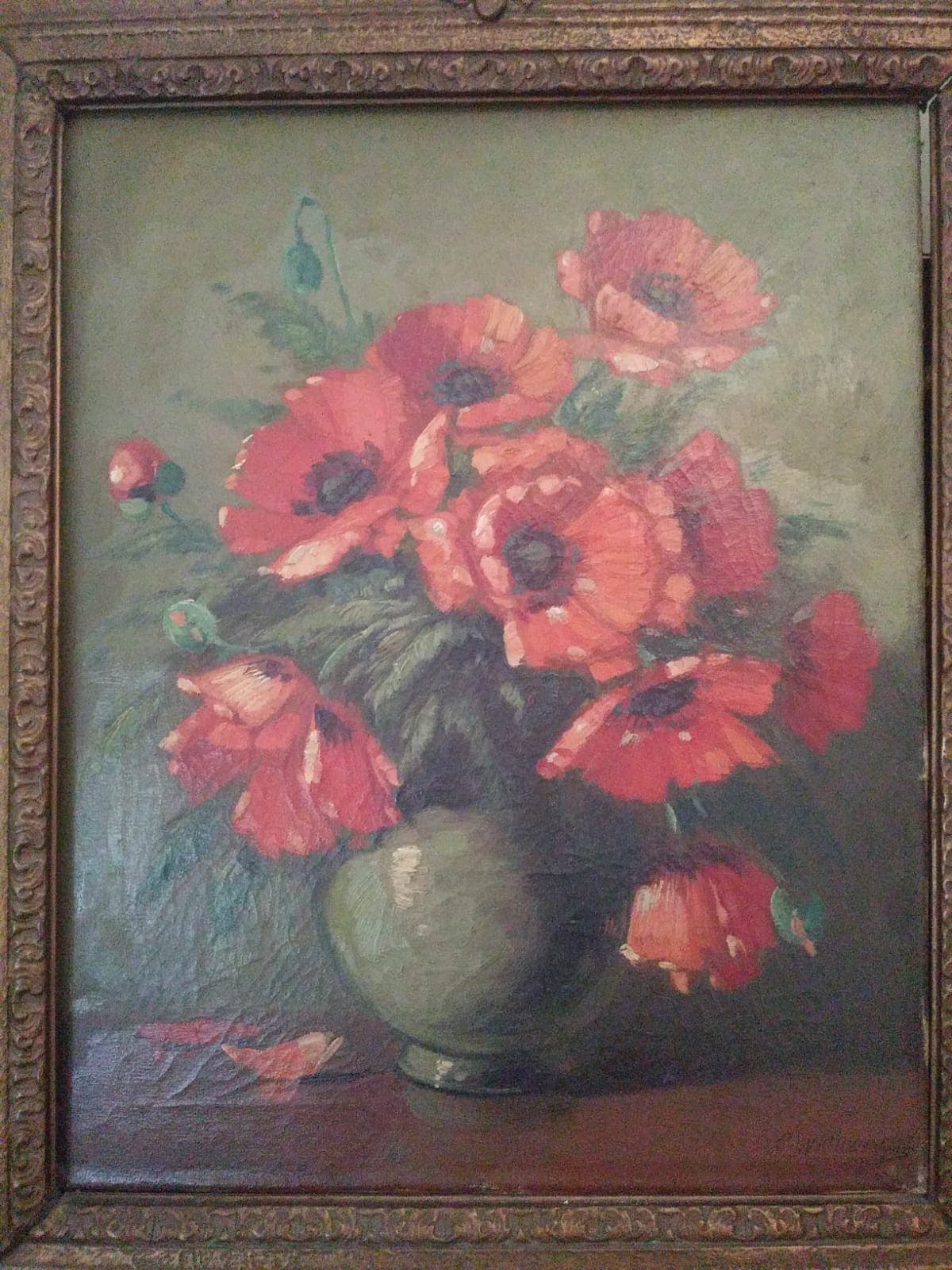 C. Nieuwenhuis - Stilleven klaprozen van C. Nieuwenhuis kopen? Bied vanaf 55!