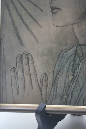 Niet of onleesbaar gesigneerd - Jan T. Toorop Ingekleurde Isografie-Lithografie-Ava Maria kopen? Bied vanaf 1!