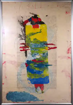 Aliza Thomas - Monoprint, Evasion/ The guardian angel - Ingelijst (Zeer groot) verkauft für € 230!