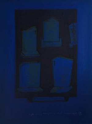 Marlene Dumas - Litho, Agter die nag bedrieglik die dood kopen? Bied vanaf 600!