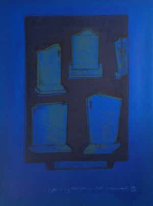 Marlene Dumas - Litho, Agter die nag bedrieglik die dood verkocht voor € 600!