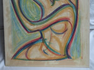 Klaas Pijlman - Pastel , Naakte vrouw – 1957 – 60 x 50 cm kopen? Bied vanaf 30!