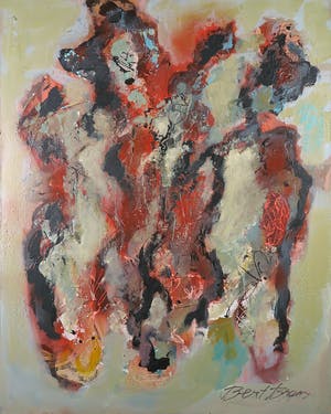 Bert Braam - Acryl op doek, Colorfield kopen? Bied vanaf 80!