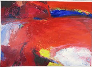 Franscz Witte - Acryl op papier, Zonder titel kopen? Bied vanaf 1!