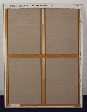 Rits van Kooten - Bijlermeer VI, 1973 - Acrylverf en inkt op doek - BKR Amsterdam - GROOT WERK kopen? Bied vanaf 40!