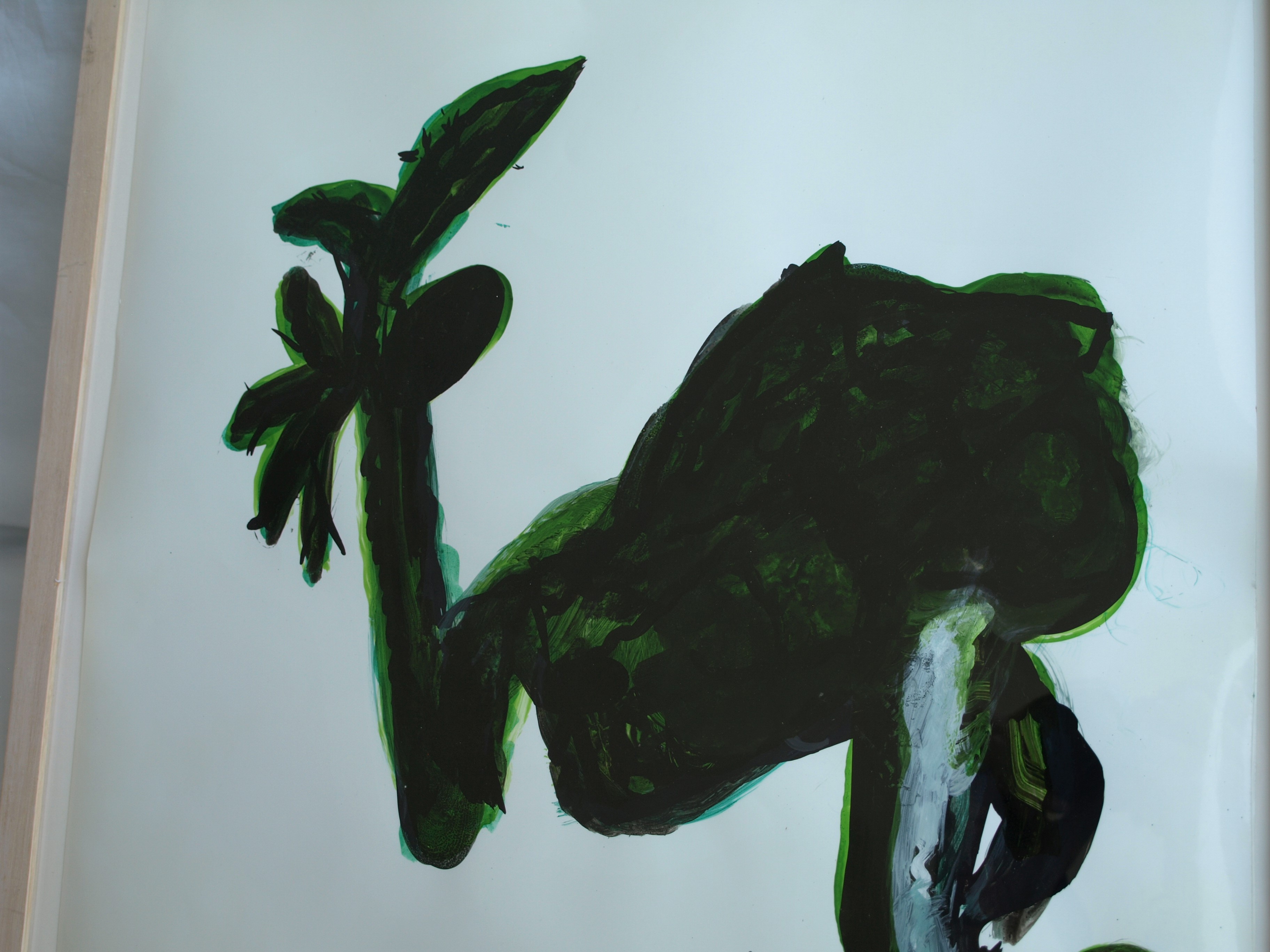 Kars Persoon - Glasverf op papier , Metamorphose II – gesigneerd & ingelijst – 1985  kopen? Bied vanaf 1!