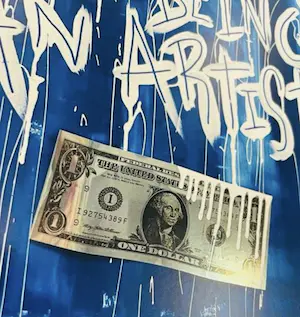 Karl Lagasse - To rob a bank 1 dollar Litho kopen? Bied vanaf 2000!