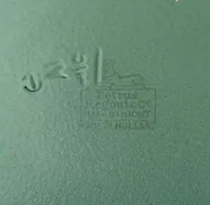 Firma Regout & Co - Art Deco groen aardewerken fruittest kopen? Bied vanaf 1!