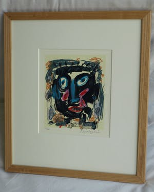 Kees Salentijn - Ingelijste litho , Hoofd kopen? Bied vanaf 40!