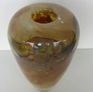 Thea Figee - Geblazen glasobject, Grote zware vaas + boek kopen? Bied vanaf 200!