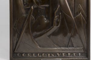 Brons (Onbekend) - Bronzen bas-relief, ontwerp J. Toorop kopen? Bied vanaf 900!