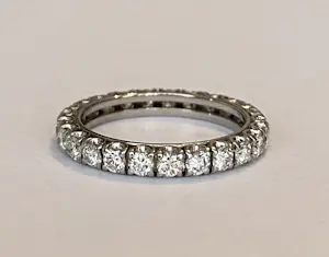 AcheterPlatina  alliance ring met diamanten ca 1,40 crt? Enchérissez de 1200!