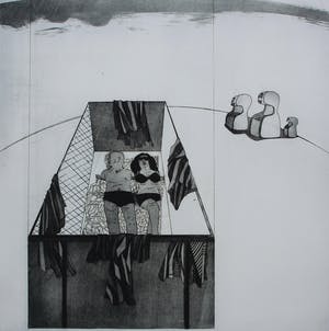 Kees Spermon - Kees Spermon - ets/aquatint: zonder titel - 1969 kopen? Bied vanaf 45!