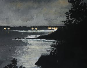 Dike Blair - Grote realistische gouache, Compositie met kreeft - Ingelijst (Zeer groot) kopen? Bied vanaf 500!