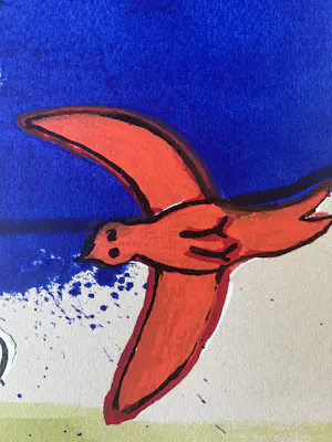 Corneille - handgesigneerde zeefdruk | 'Six Rêves Peints' | 1989 kopen? Bied vanaf 300!